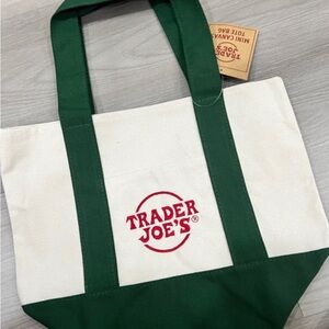Trader Joes Mini Tote - Green